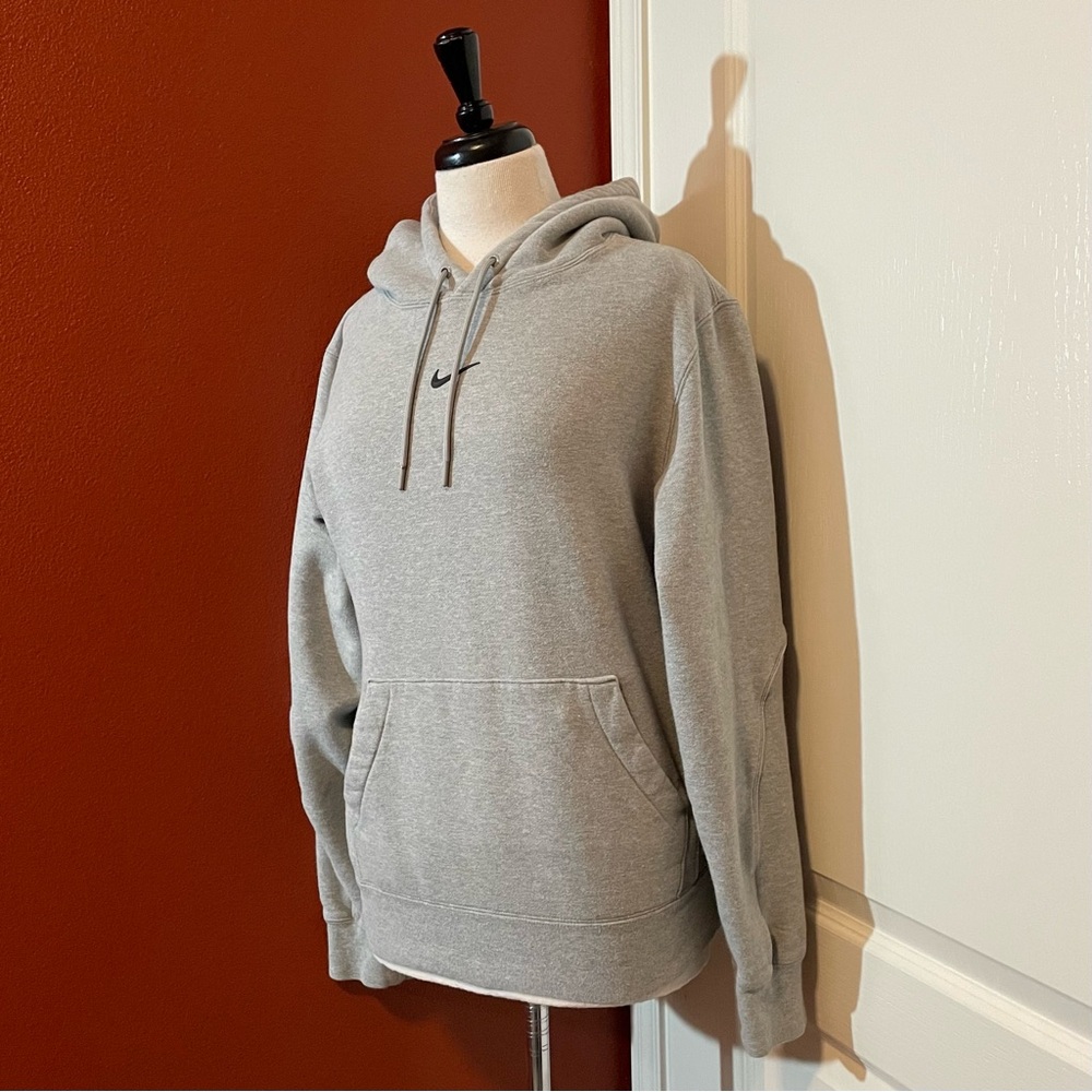 Nike x Nocta Men’s Gray Heather Fleece Center Swoosh Drake OVO Hoodie Sweatshirt